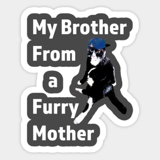 Brother from another mother cat design Sticker